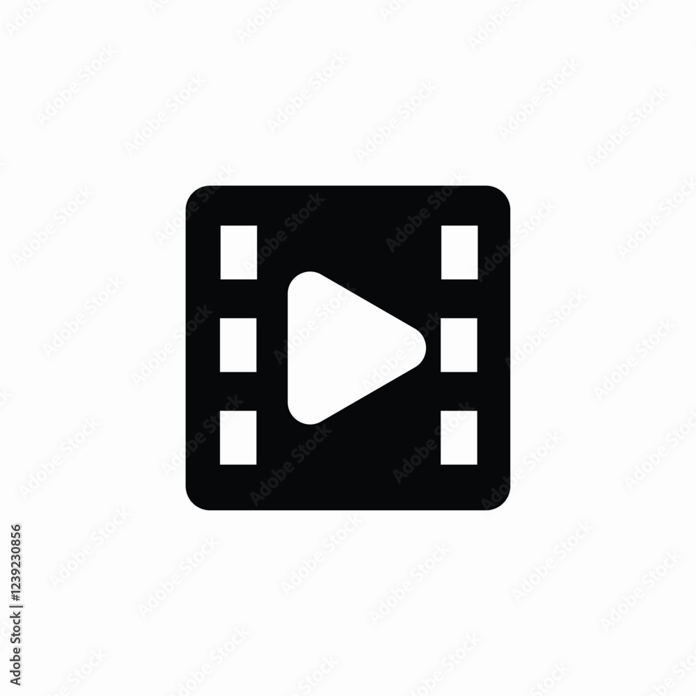 film player icon sign vector film player icon sign vector