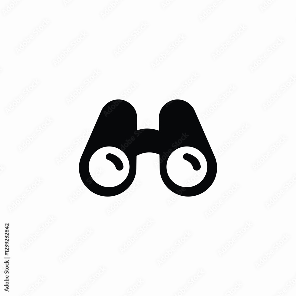 isolated binoculars icon sign vector isolated binoculars icon sign vector