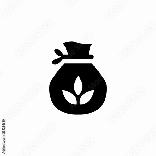 plant sack icon sign vector