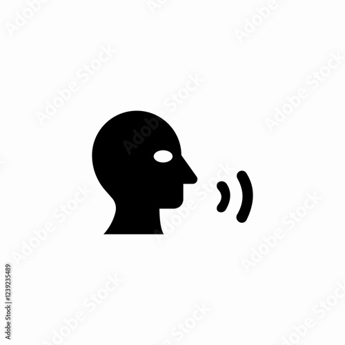 speech voice icon sign vector