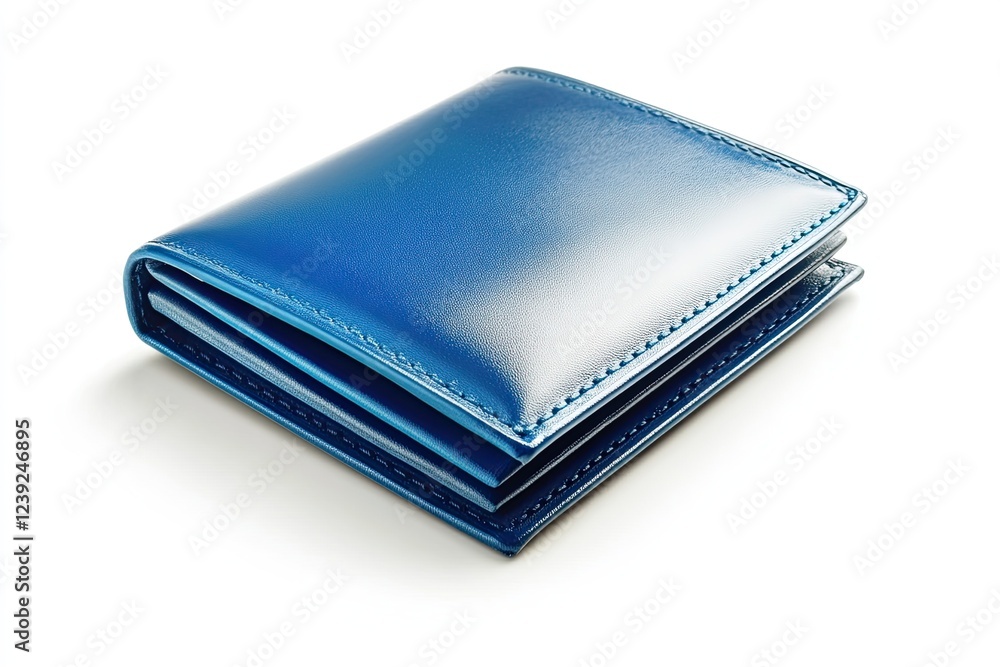 Blue wallet isolated on white background Blue wallet isolated on white background