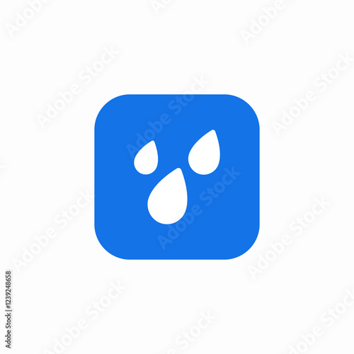 rainy weather icon sign vector