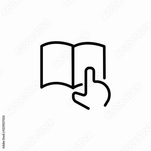 book navigate icon sign vector