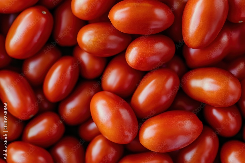 Delicious red tomatoes. Summer tray market agriculture farm full of organic vegetables It can be used as background. Healthy eating. View from above Delicious red tomatoes. Summer tray market agriculture farm full of organic vegetables It can be used as background. Healthy eating. View from above