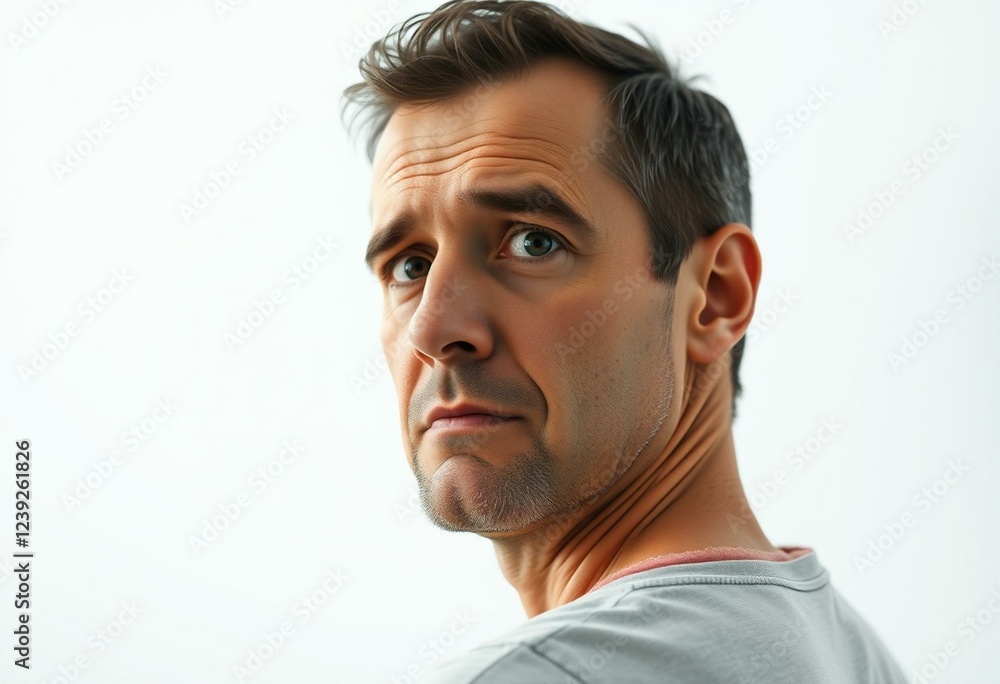 Fototapeta premium Portrait of a drunk male individual