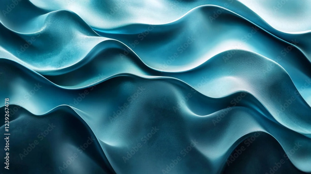 Obraz premium Abstract Blue Waves Texture Background