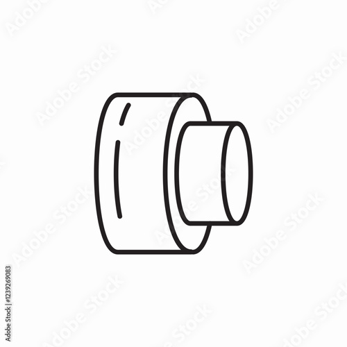 pipe insulation icon sign vector
