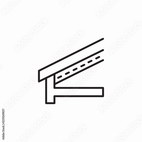 roof insulation icon sign vector