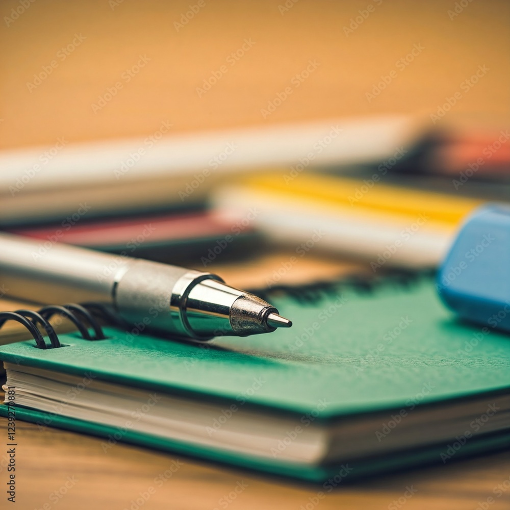 Fototapeta premium notebook and pen