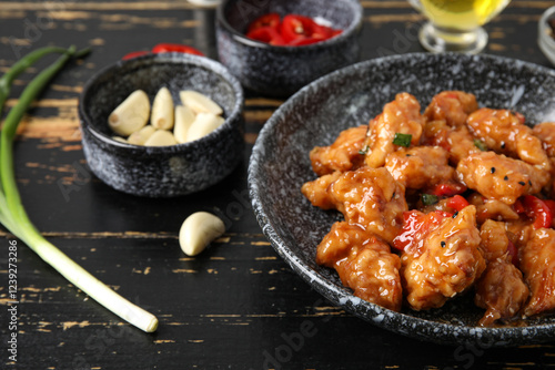 Tasty sweet and sour chicke...