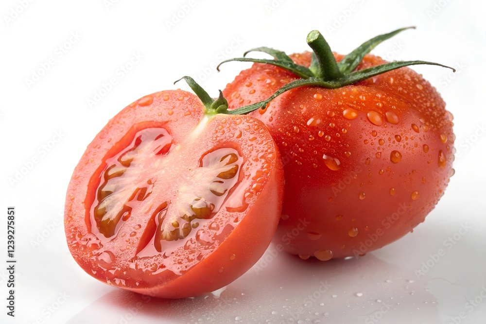 fresh Tomato, showcasing its vibrant color and crisp texture. fresh Tomato, showcasing its vibrant color and crisp texture.