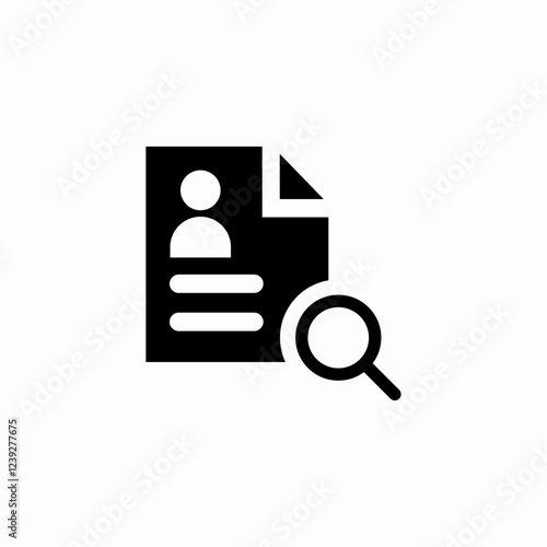 cv search icon sign vector