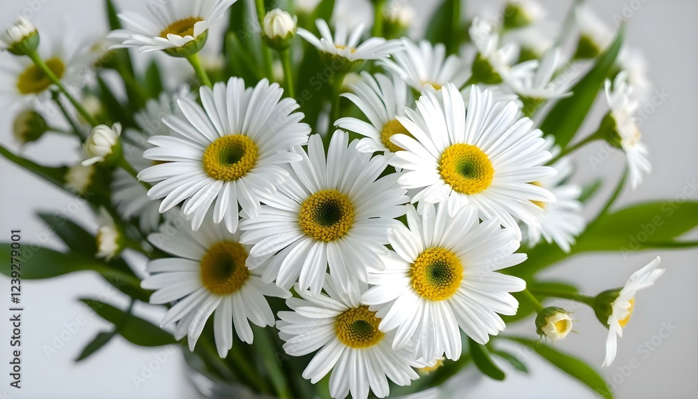Fototapeta premium a vase filled with lots of white flowers