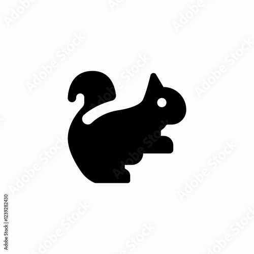 squirrel animal icon sign vector
