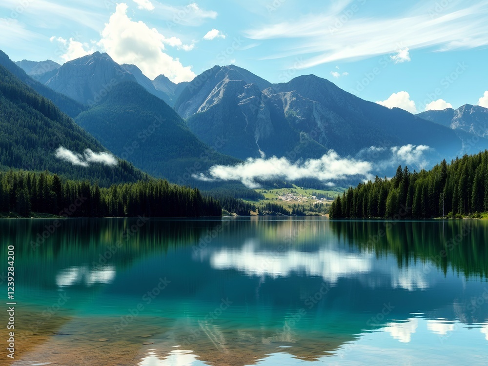 Fototapeta premium lake louise banff national park country