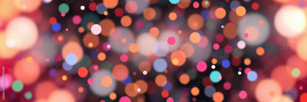 Colorful bokeh background creating a festive atmosphere with vibrant lights and a lively ambiance Colorful bokeh background creating a festive atmosphere with vibrant lights and a lively ambiance