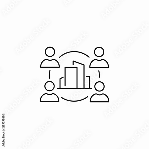 civi engineering team icon sign vector