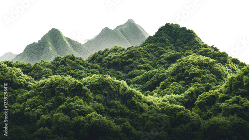 PNG A mountain range mountains vegetation landscape. photo