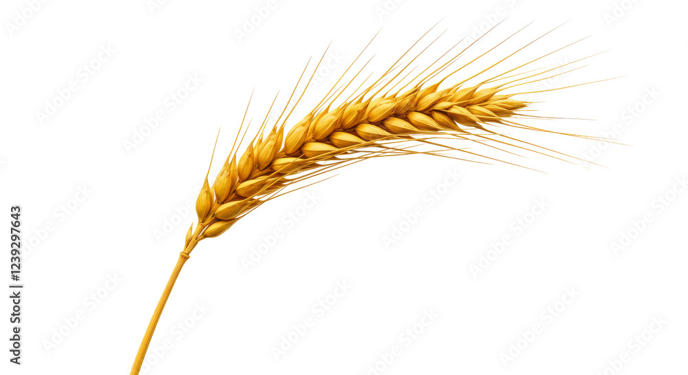 A Freshly Harvested Golden Wheat Stalk A Freshly Harvested Golden Wheat Stalk