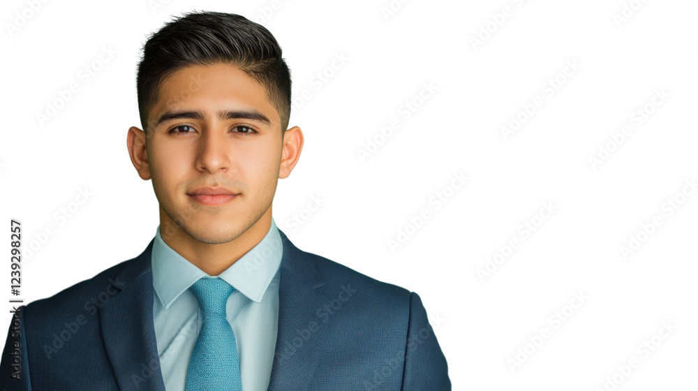 Confident businessman posing with transparent background Confident businessman posing with transparent background