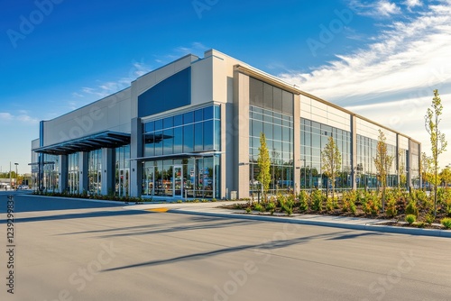 Walmart store exterior. Walmart is an American multinational corporation photo