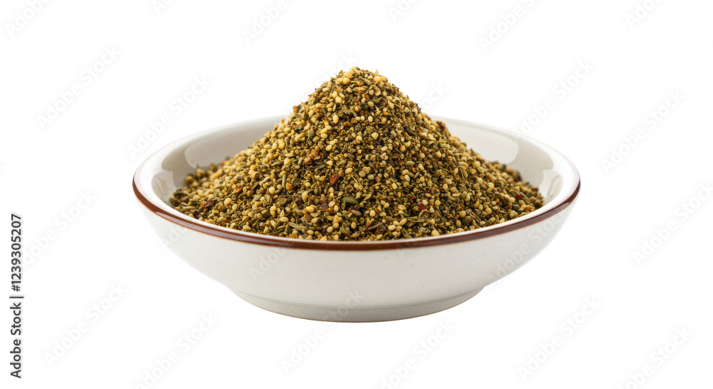 A Small Dish of Middle Eastern Zaatar Spice A Small Dish of Middle Eastern Zaatar Spice