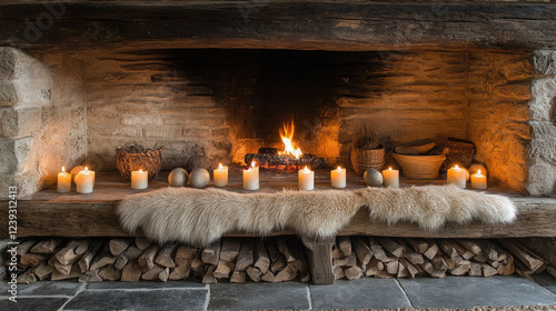 A Warm, Inviting Fireplace ...