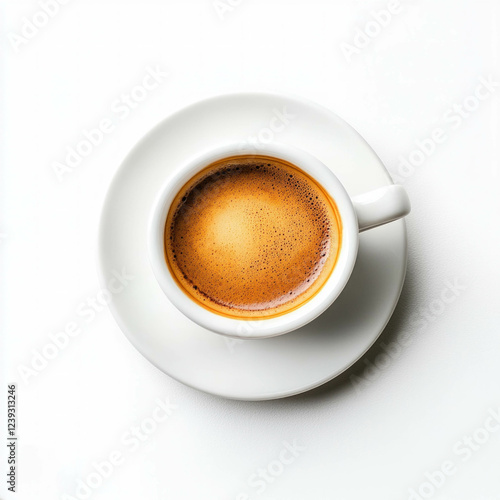 Coffee Cup Top View Isolated