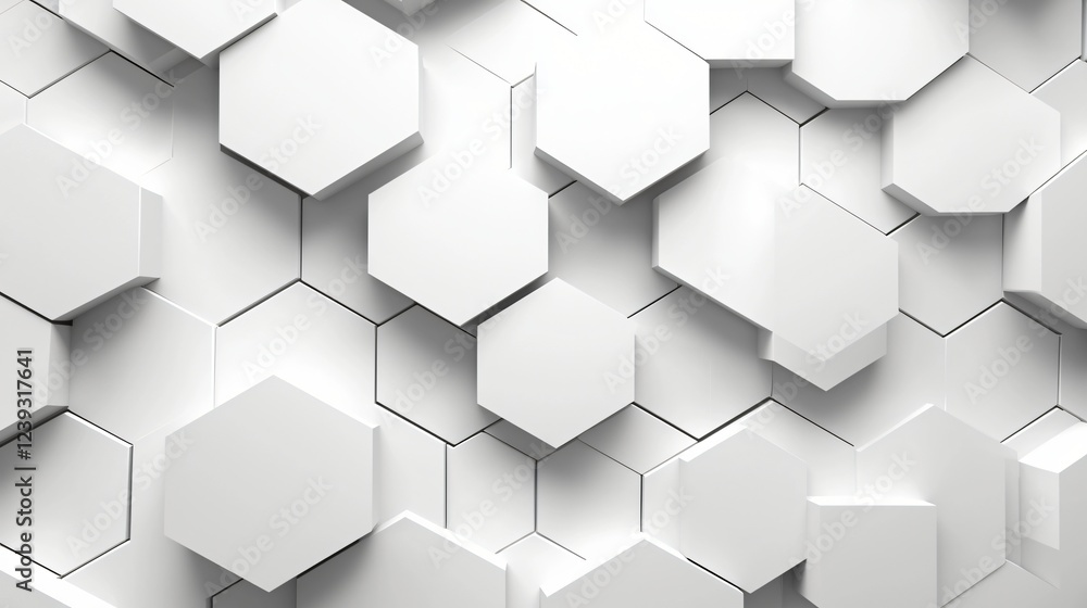 White hexagon pattern, abstract background, geometric texture, modern design, website banner White hexagon pattern, abstract background, geometric texture, modern design, website banner