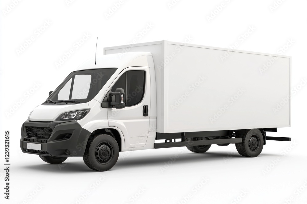 Delivery Van blank mockup with copy space and space for logotype realistic isolated on white background. Commercial Vehicle. Cargo Van. Blank Van for design. Delivery Van. Realistic Delivery Van. Delivery Van blank mockup with copy space and space for logotype realistic isolated on white background. Commercial Vehicle. Cargo Van. Blank Van for design. Delivery Van. Realistic Delivery Van.