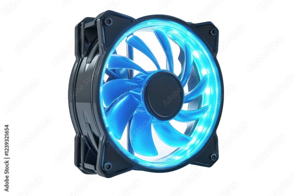 3D Cooling Fan for Mobile Gaming Isolated and White Background 3D Cooling Fan for Mobile Gaming Isolated and White Background