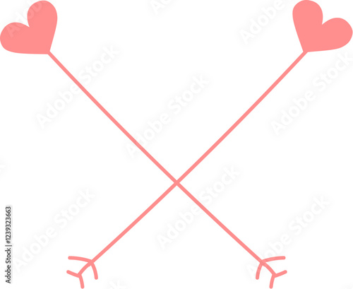 Line Divider Ornament with Heart
