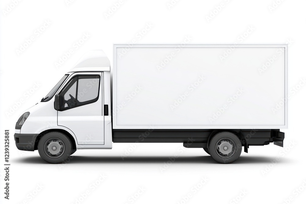 Delivery Van blank mockup with copy space and space for logotype realistic isolated on white background. Commercial Vehicle. Cargo Van. Blank Van for design. Delivery Van. Realistic Delivery Van. Delivery Van blank mockup with copy space and space for logotype realistic isolated on white background. Commercial Vehicle. Cargo Van. Blank Van for design. Delivery Van. Realistic Delivery Van.
