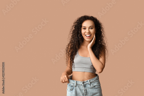 Surprised young African-Ame...