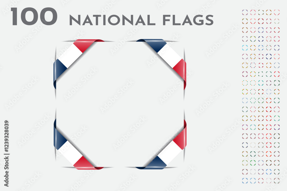 Fototapeta premium flag set