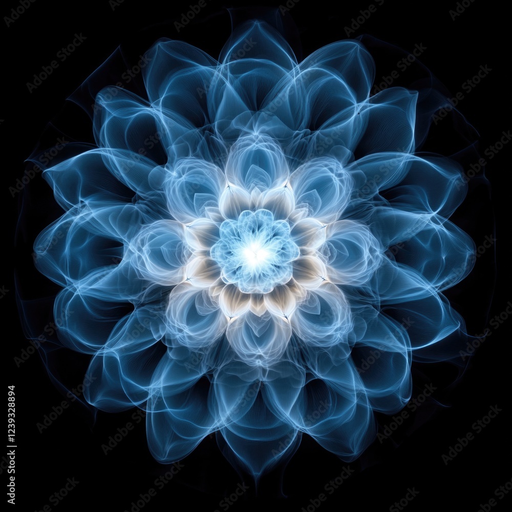 Obraz premium Icy Abstract Flower