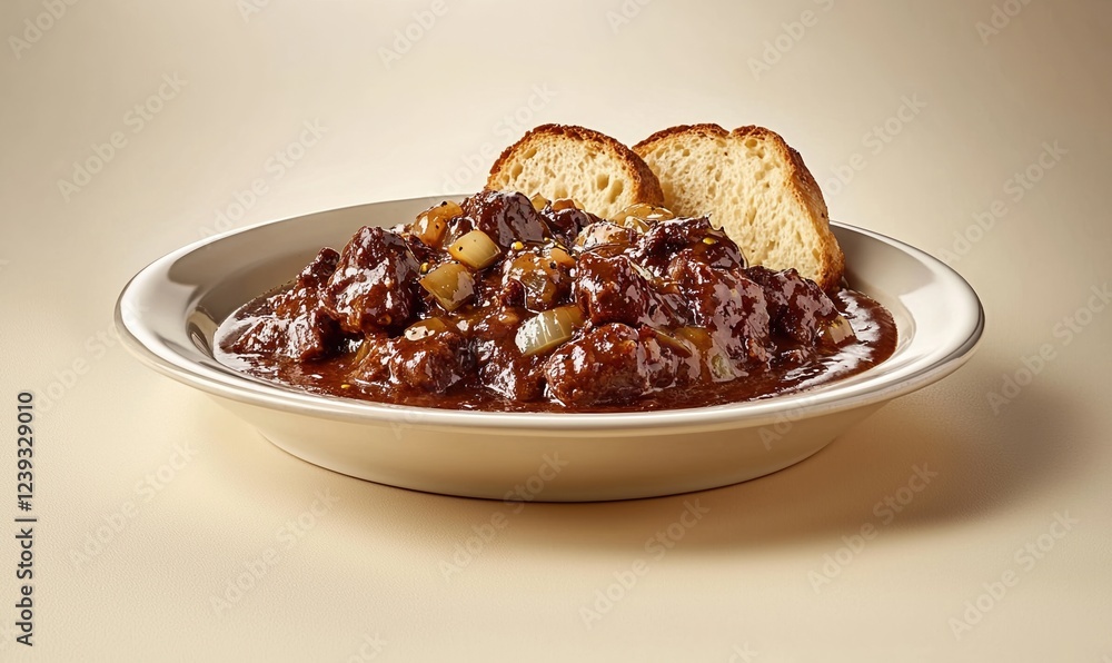 Satisfying carbonnade flamande with crusty bread for a hearty meal experience Satisfying carbonnade flamande with crusty bread for a hearty meal experience