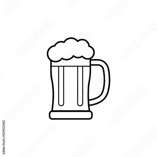 Beer mug vector illustration