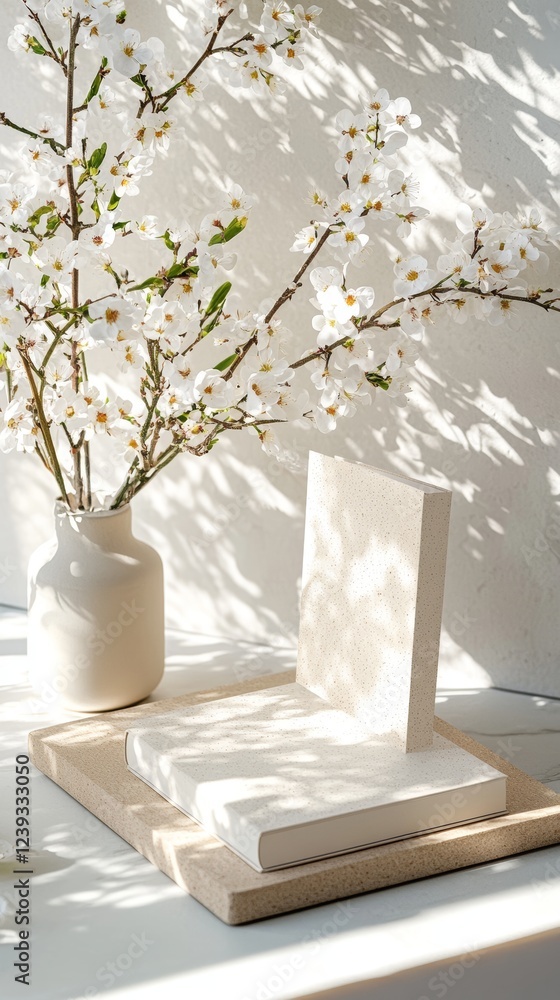 Obraz premium still life with tea and flowers
