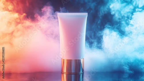 Elegant Cosmetic Tube in Vibrant Colors