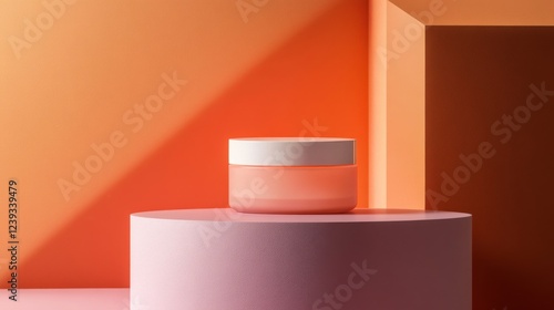 Elegant Cosmetic Product Display: Modern Packaging Design