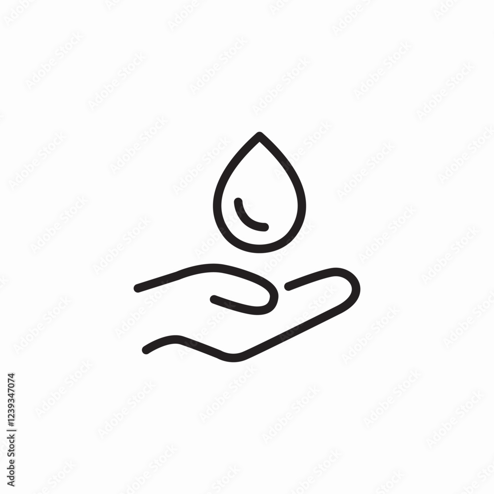 water protection icon sign vector water protection icon sign vector