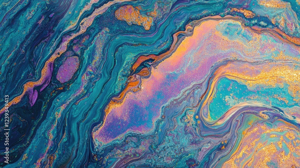 Colorful Abstract Oil Painting Colorful Abstract Oil Painting