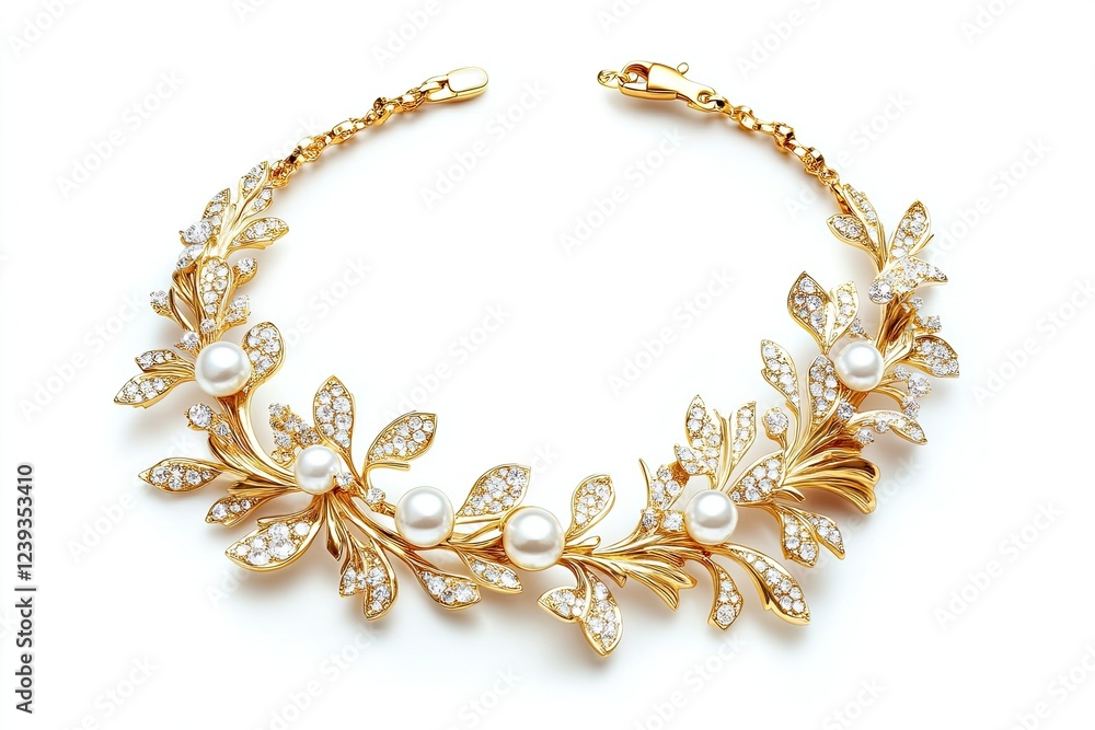 Gold necklace isolated on white background Gold necklace isolated on white background