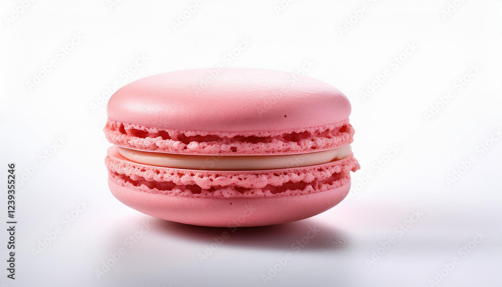 pink macaroon remoted on white historical past pink macaroon remoted on white historical past