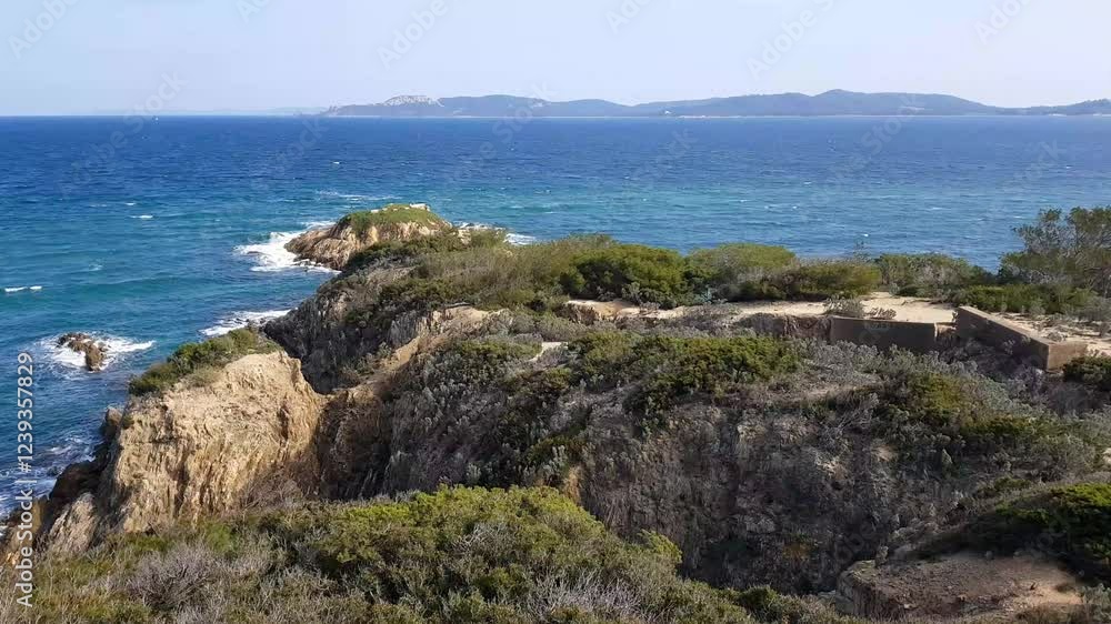 Giens Peninsula and the Ribaud islands, Hyeres, France Giens Peninsula and the Ribaud islands, Hyeres, France