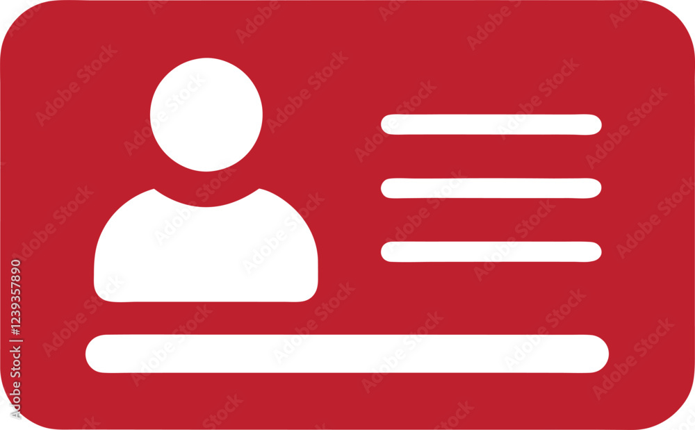 ID card Icon vector for business and identification, Id card vector icon. Driver's license. Membership or client personal identification ID card Icon vector for business and identification, Id card vector icon. Driver's license. Membership or client personal identification