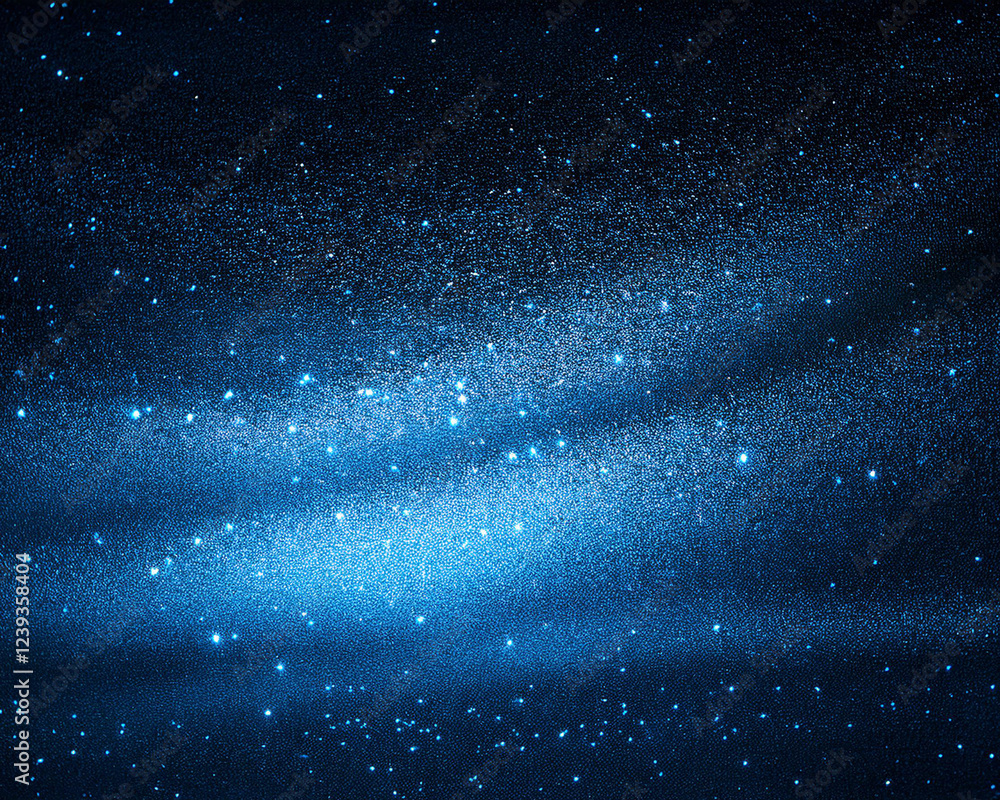 Fototapeta premium Abstract noise texture with a dark grainy background and a brilliant blue color