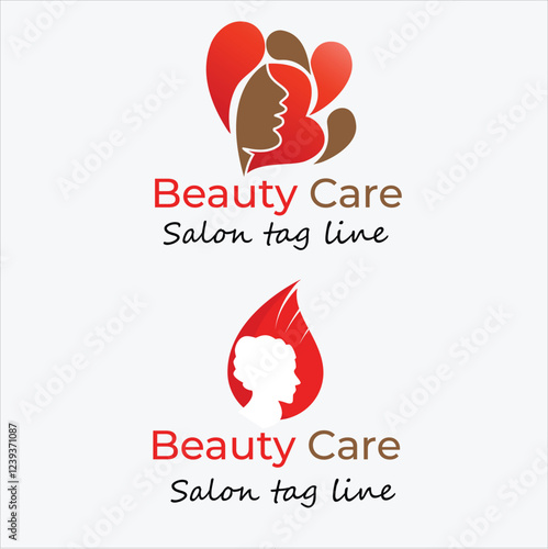 Beauty Care Salon Logo | Elegant Feminine Branding Design