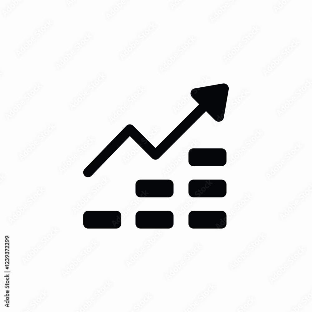investments rise icon sign vector investments rise icon sign vector